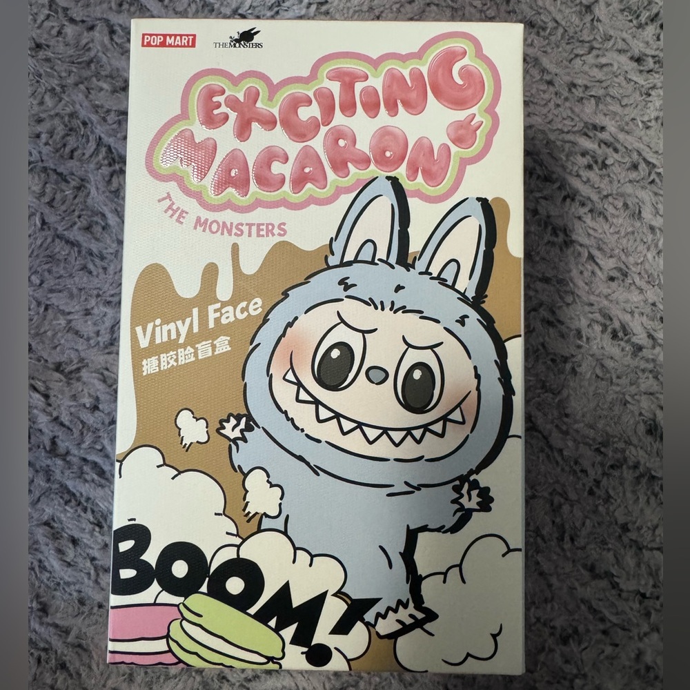 Pop Mart THE MONSTERS - Exciting Macaron
Vinyl Face Blind Box- Soymilk Labubu